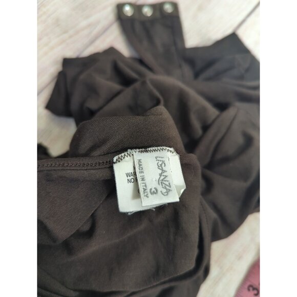 LISANZA Women's Bodysuit Vintage Long Sleeve Brown USA SIZE 36 - Picture 2 of 7